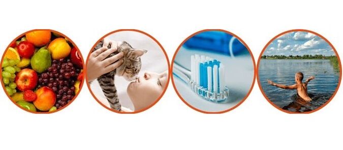 source of parasitic infection
