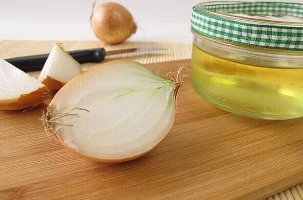Onion infusion to remove worms, used for a week