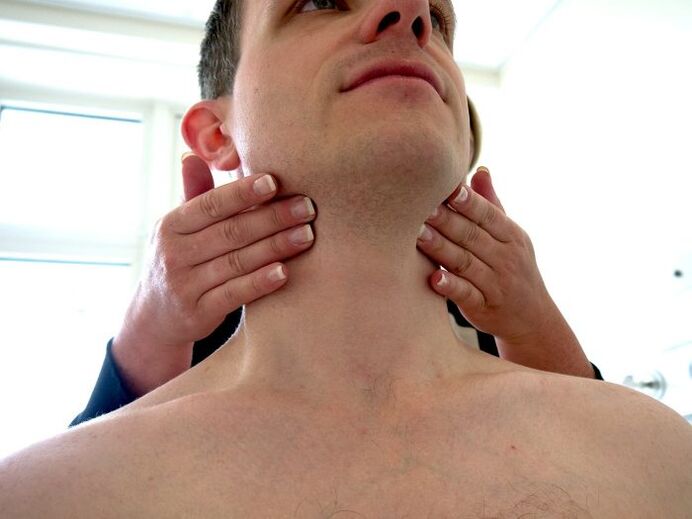 enlarged lymph nodes caused by parasites in the body