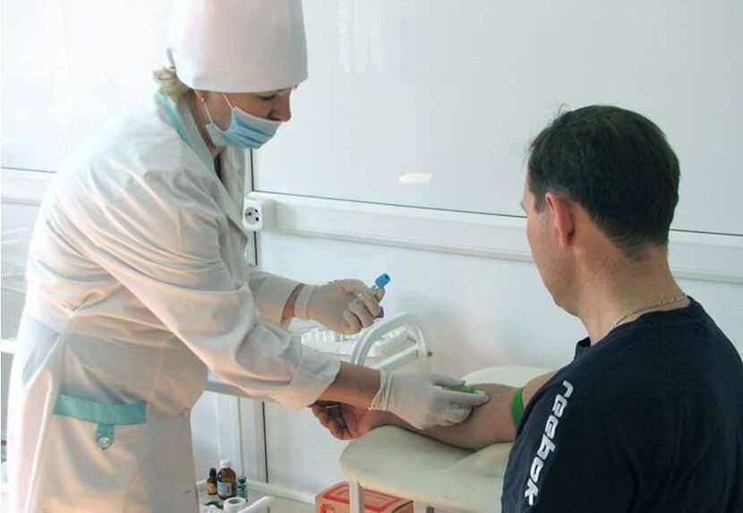 blood sampling for parasite testing